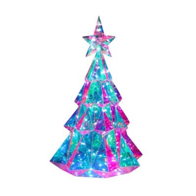 Kurt S. Adler Kurt Adler 20-Inch Pre-Lit Multifunction RGB LED Smart Holographic Christmas Tree