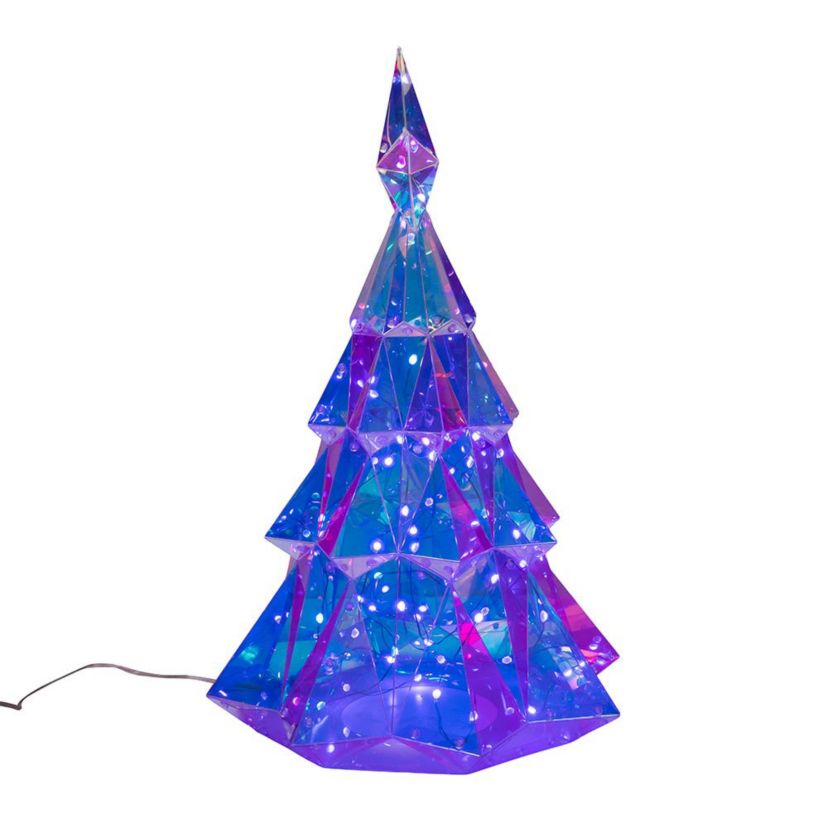 Kurt Adler 20-Inch Pre-Lit Multifunction RGB LED Smart Holographic Christmas Tree