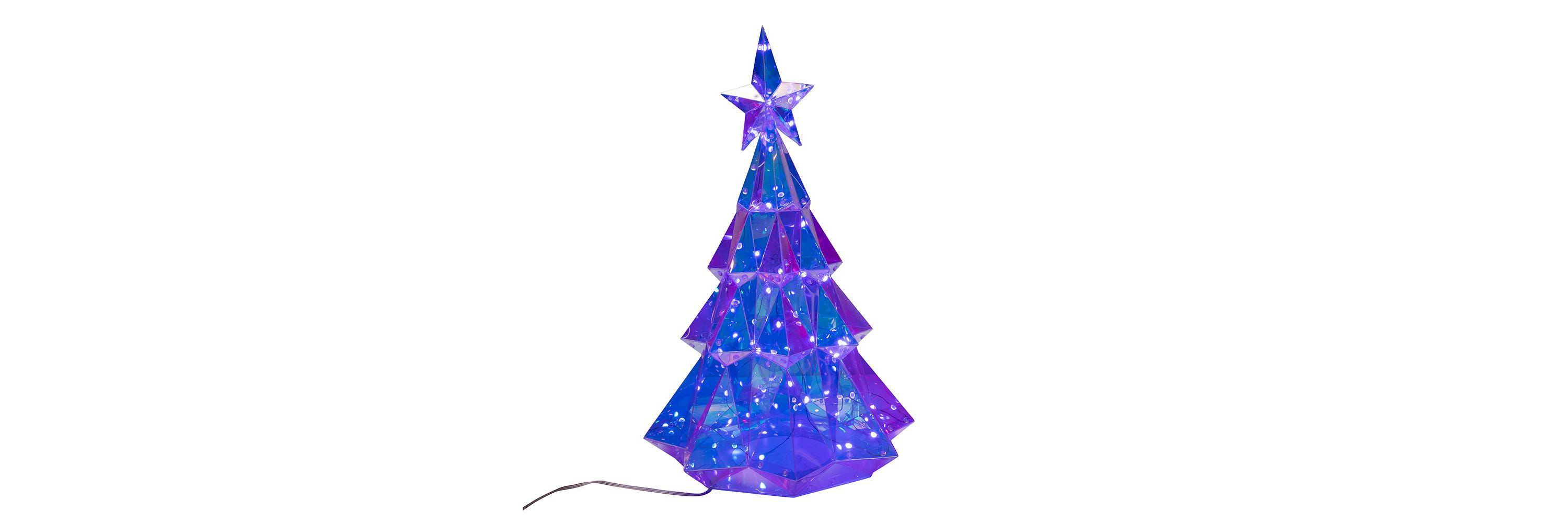 Kurt Adler 20-Inch Pre-Lit Multifunction RGB LED Smart Holographic Christmas Tree