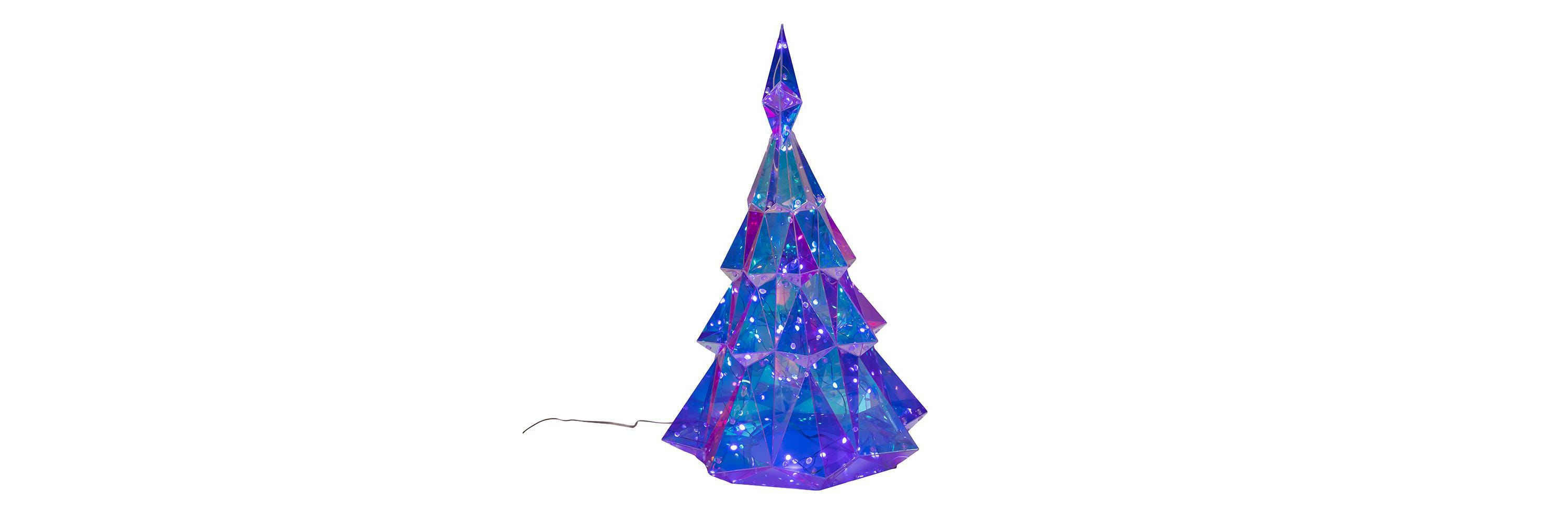 Kurt Adler 20-Inch Pre-Lit Multifunction RGB LED Smart Holographic Christmas Tree
