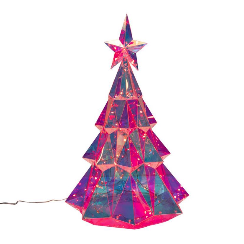 Kurt Adler 20-Inch Pre-Lit Multifunction RGB LED Smart Holographic Christmas Tree