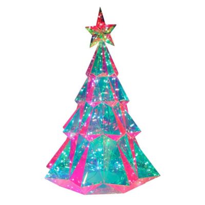 Kurt S. Adler Kurt Adler 25.5-Inch Pre-Lit Multifunction RGB Smart Holographic Christmas Tree