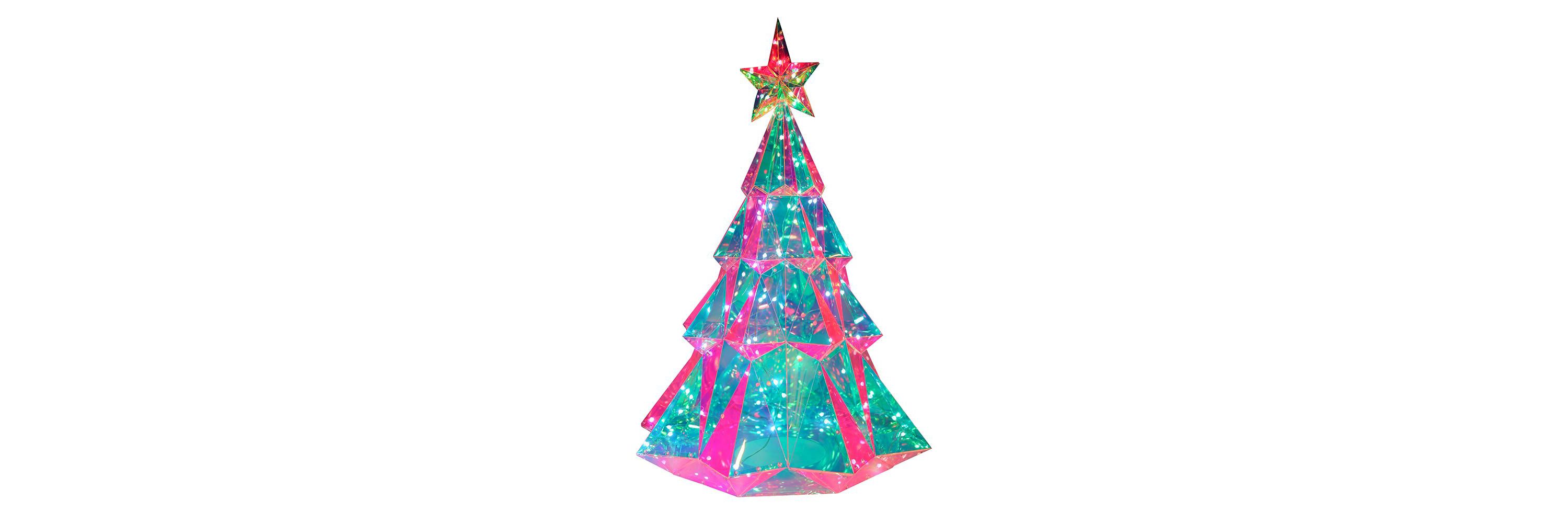 Kurt Adler 25.5-Inch Pre-Lit Multifunction RGB Smart Holographic Christmas Tree