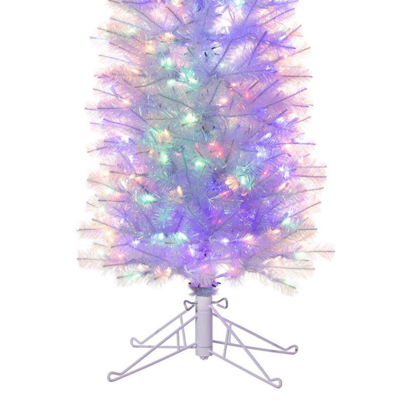 Kurt Adler 7-Foot Color Changing LED Iridescent Slim Winchester Tree
