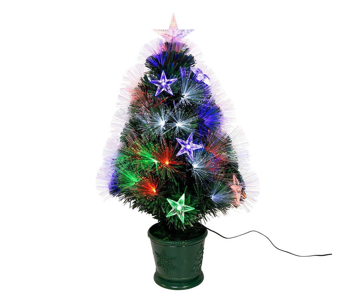 2-Foot LED Fiber Optic Potted Tree
