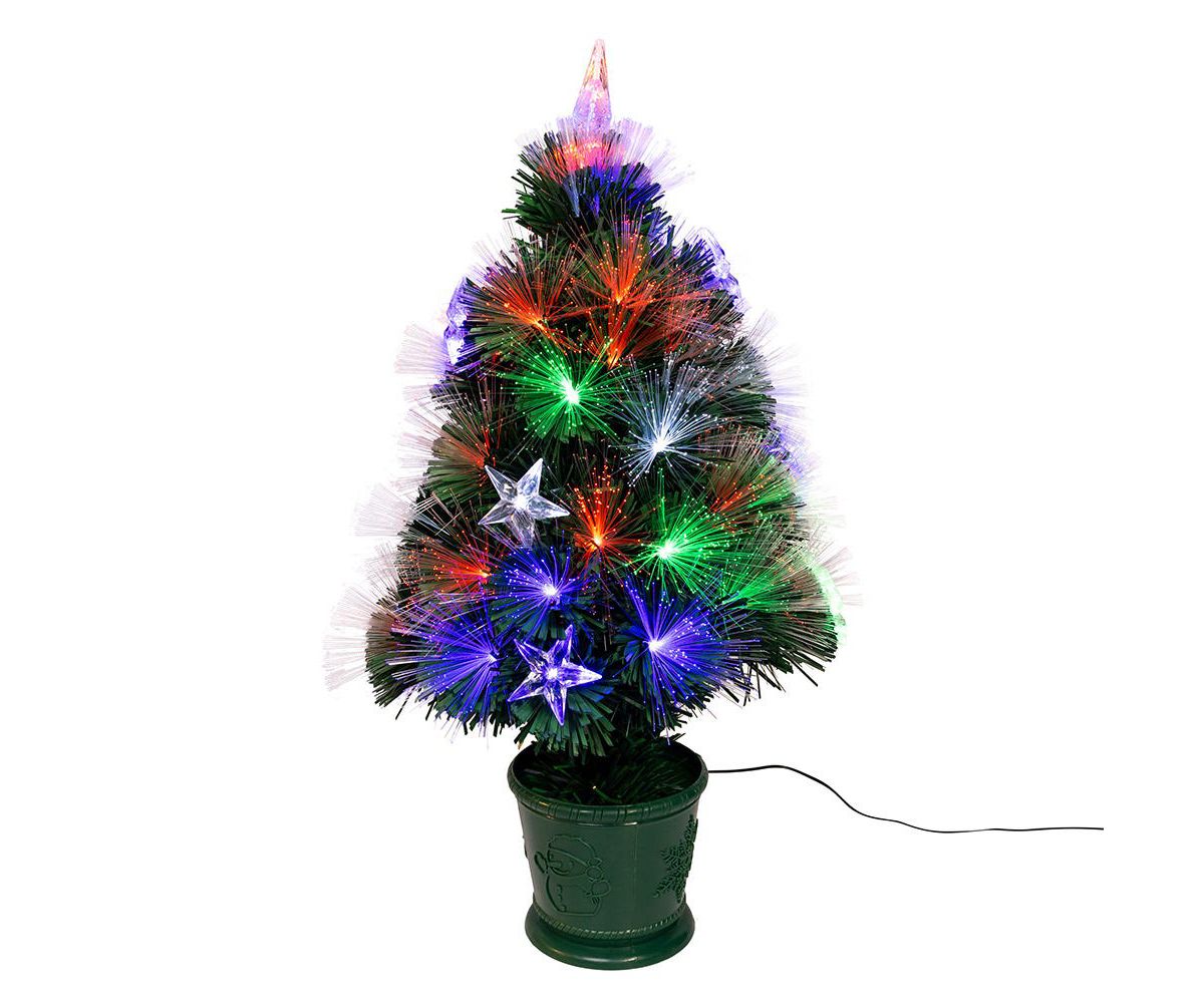 2-Foot LED Fiber Optic Potted Tree
