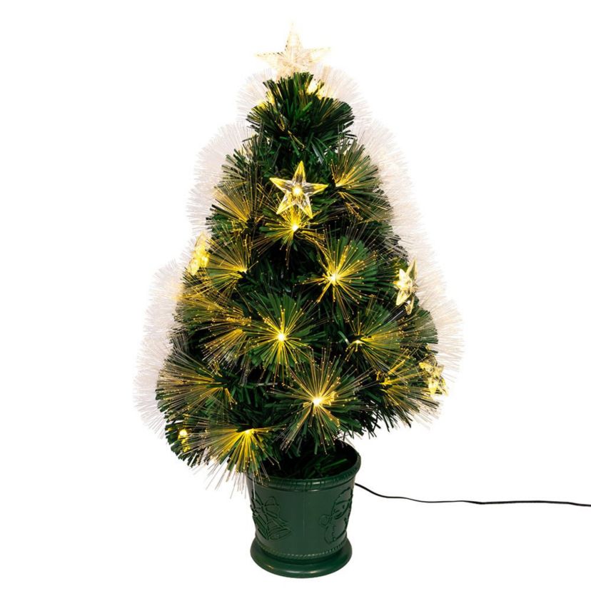 2-Foot LED Fiber Optic Potted Tree