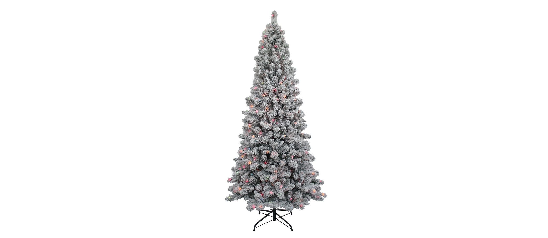 7-Foot Pre-Lit Multi-Color New Brunswick Tree