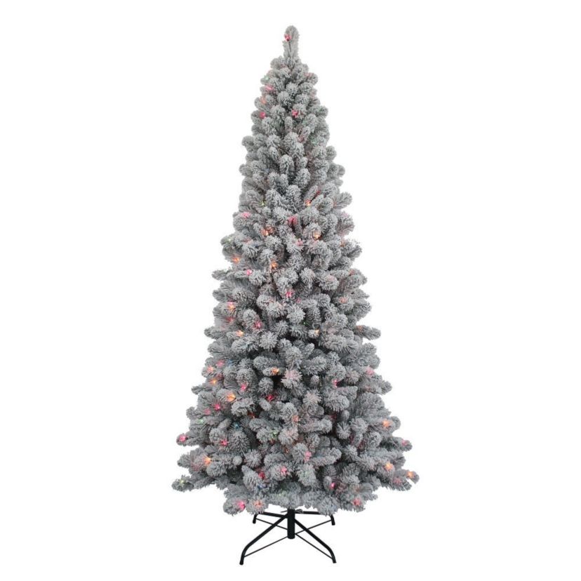 7-Foot Pre-Lit Multi-Color New Brunswick Tree