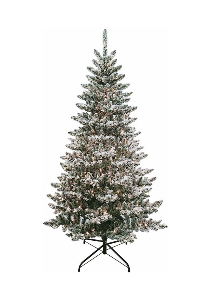 6 Pre Lit Snow Pine Tree