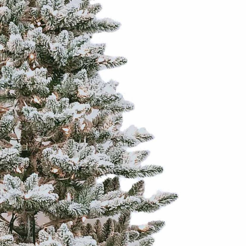 9-Foot Pre-Lit Snow Pine Tree