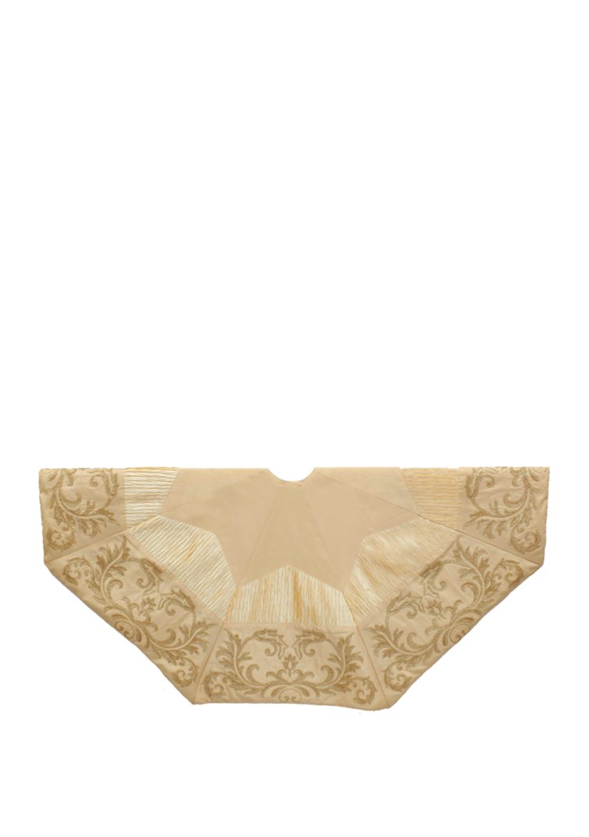 50 in Gold and Ivory Sequin Tree Skirt