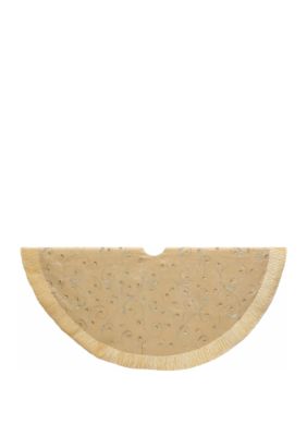 Kurt S. Adler 50 in Gold Sequin Tree Skirt, 40 in