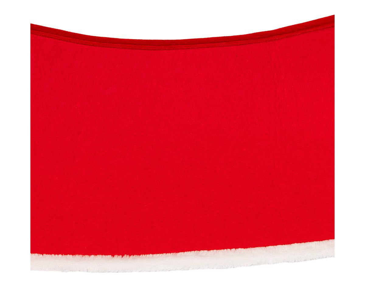 12 by 28-Inch Quilted Red Velvet Tree Collar