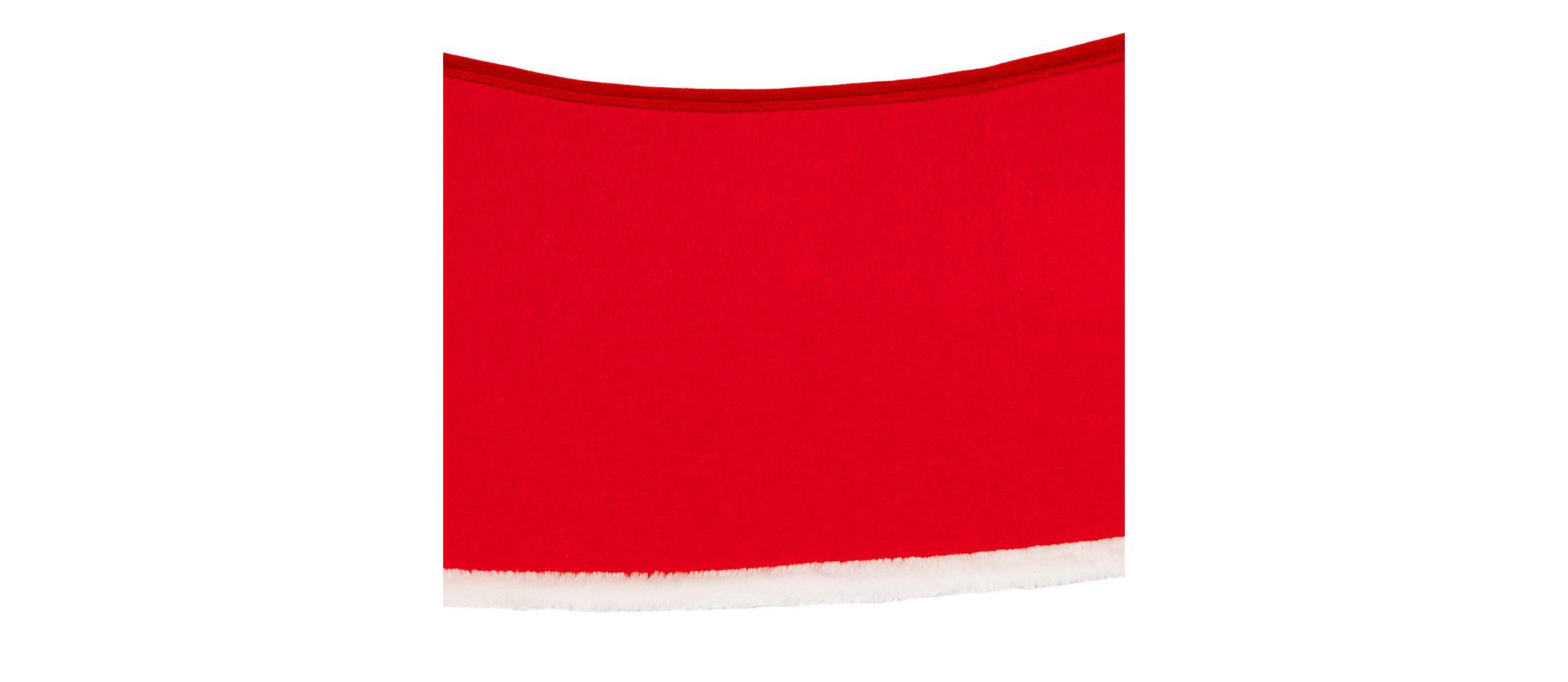 12 by 28-Inch Quilted Red Velvet Tree Collar