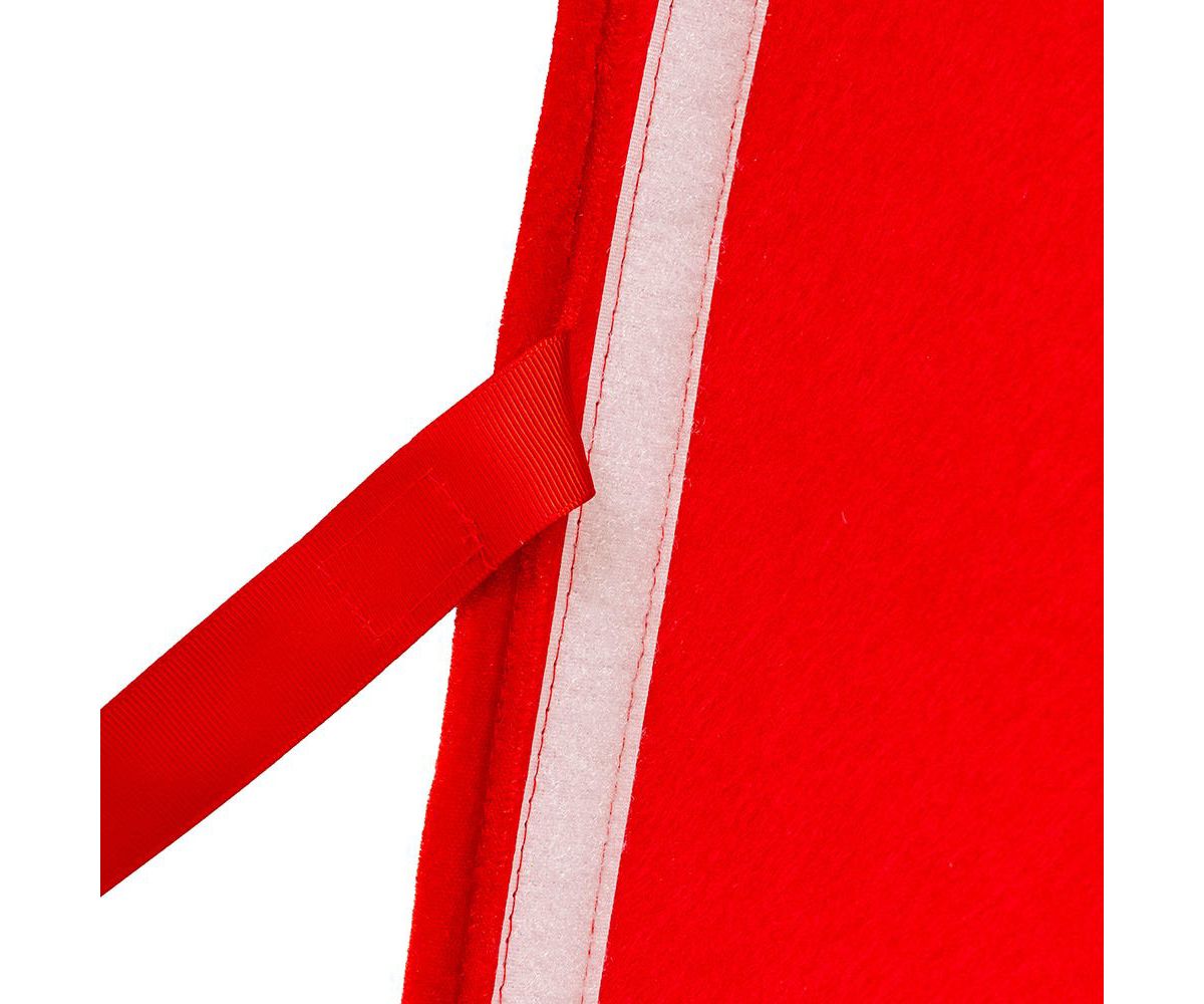 12 by 28-Inch Quilted Red Velvet Tree Collar