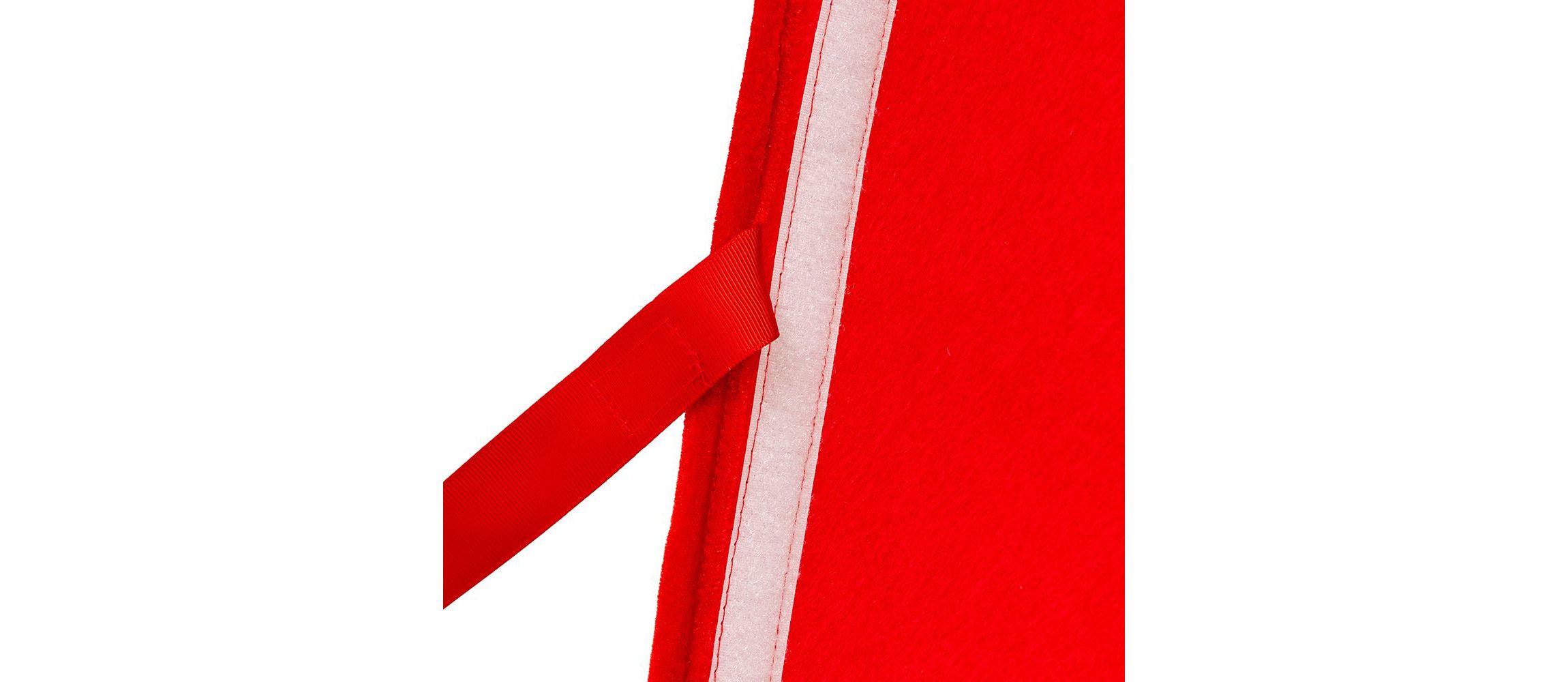 12 by 28-Inch Quilted Red Velvet Tree Collar