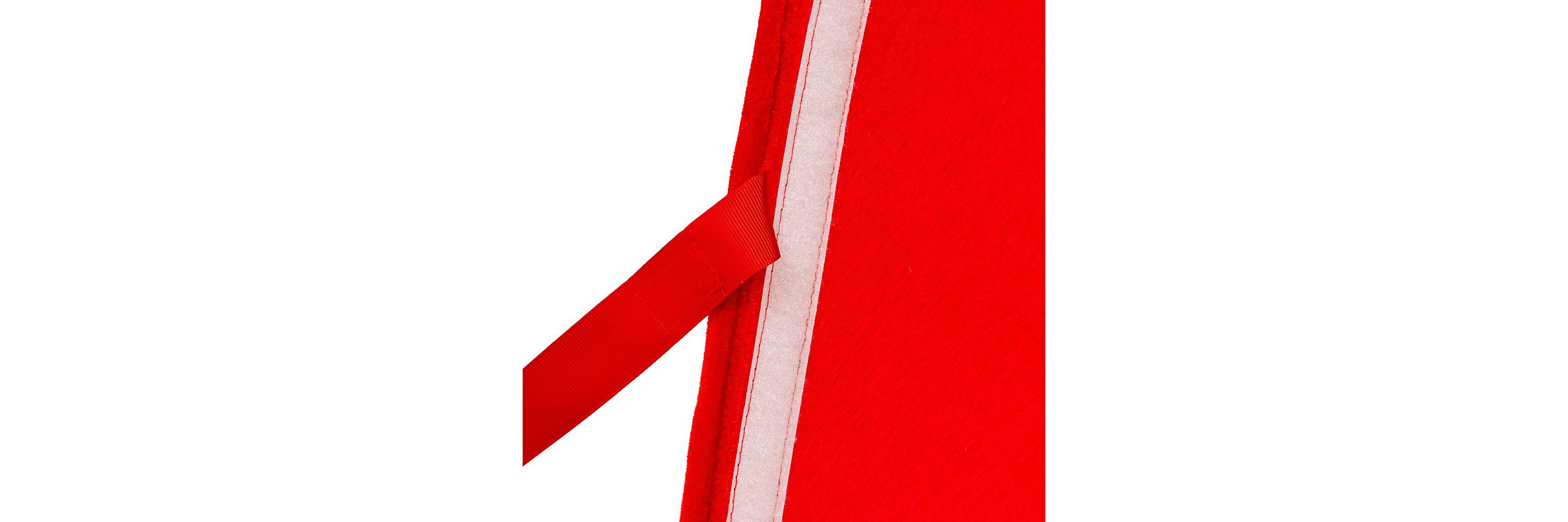 12 by 28-Inch Quilted Red Velvet Tree Collar
