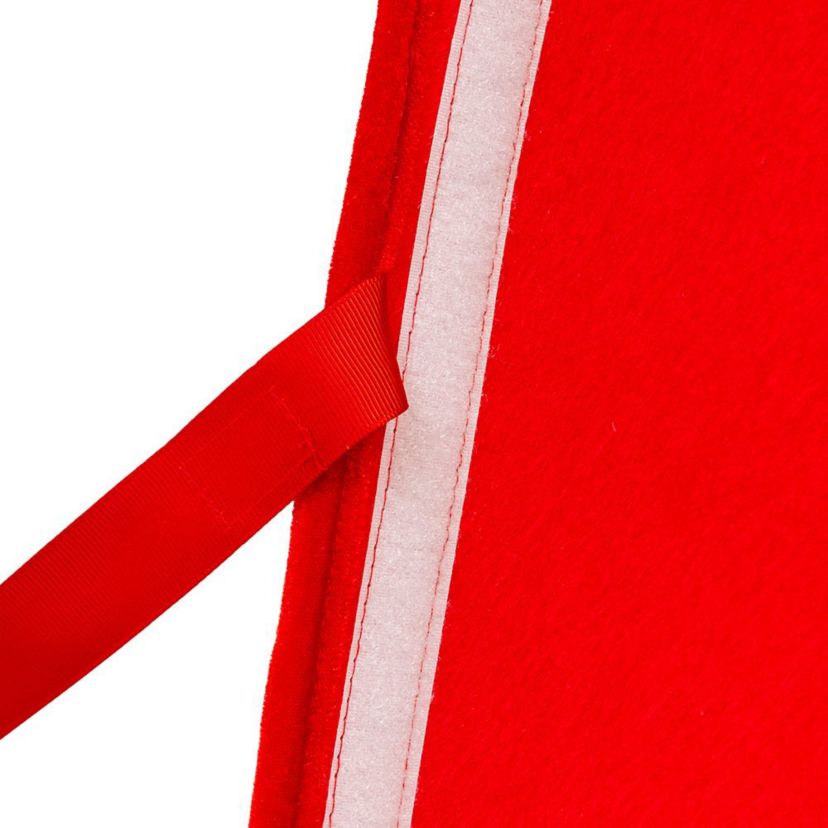 12 by 28-Inch Quilted Red Velvet Tree Collar