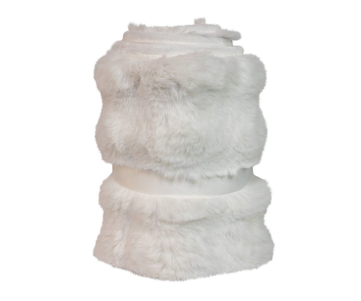 10 by 24-Inch White Fur Tree Collar