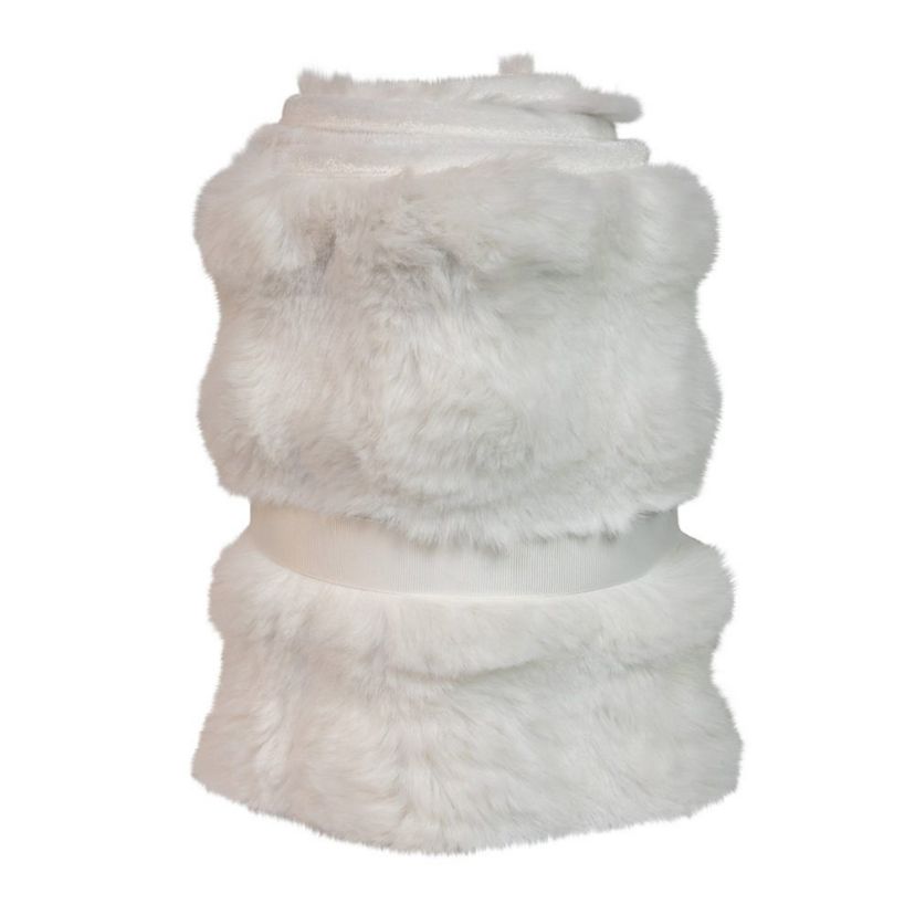 10 by 24-Inch White Fur Tree Collar