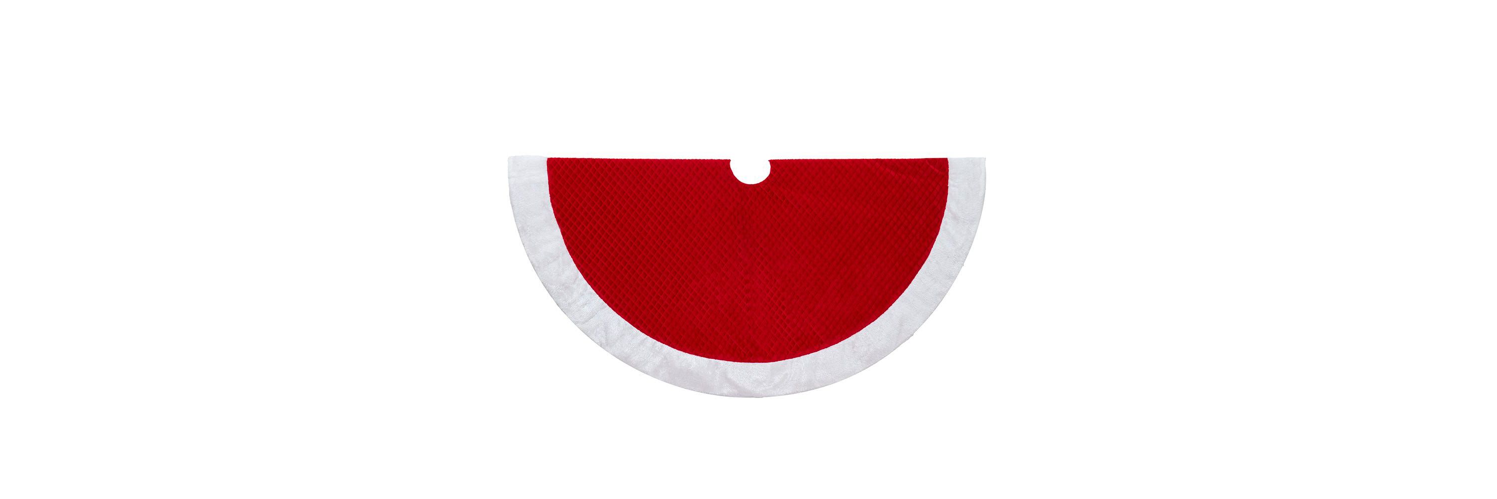 50-Inch Fur Border Tree Skirt