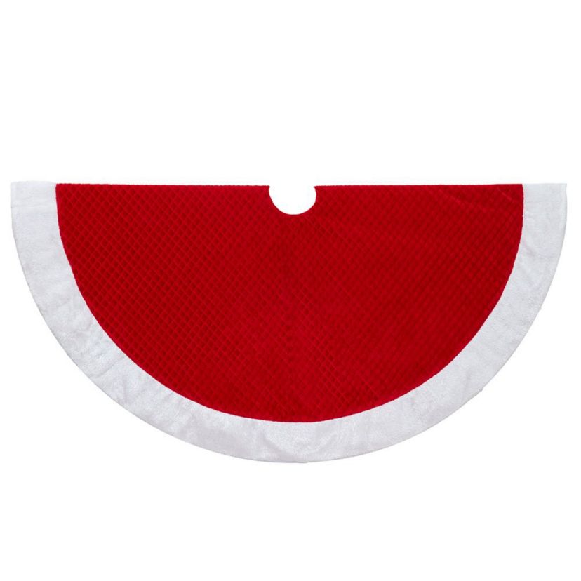 50-Inch Fur Border Tree Skirt
