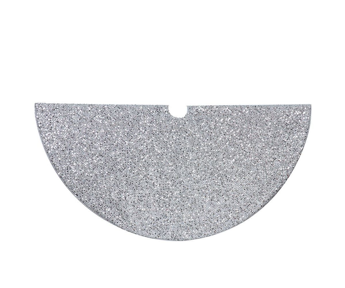 48-Inch Silver Sequined Tree Skirt