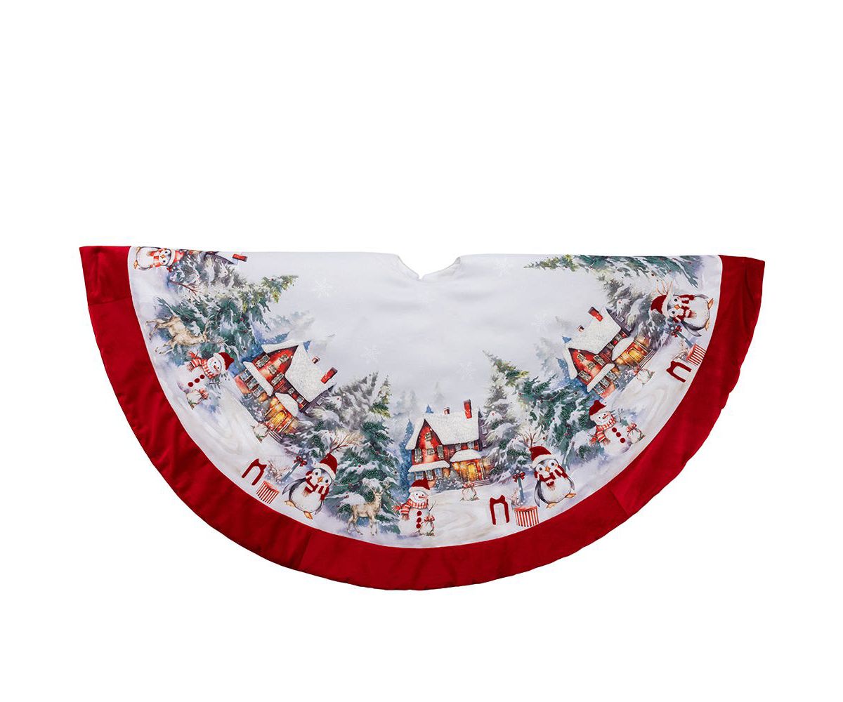48 Inch Velvet Beaded Tree Skirt