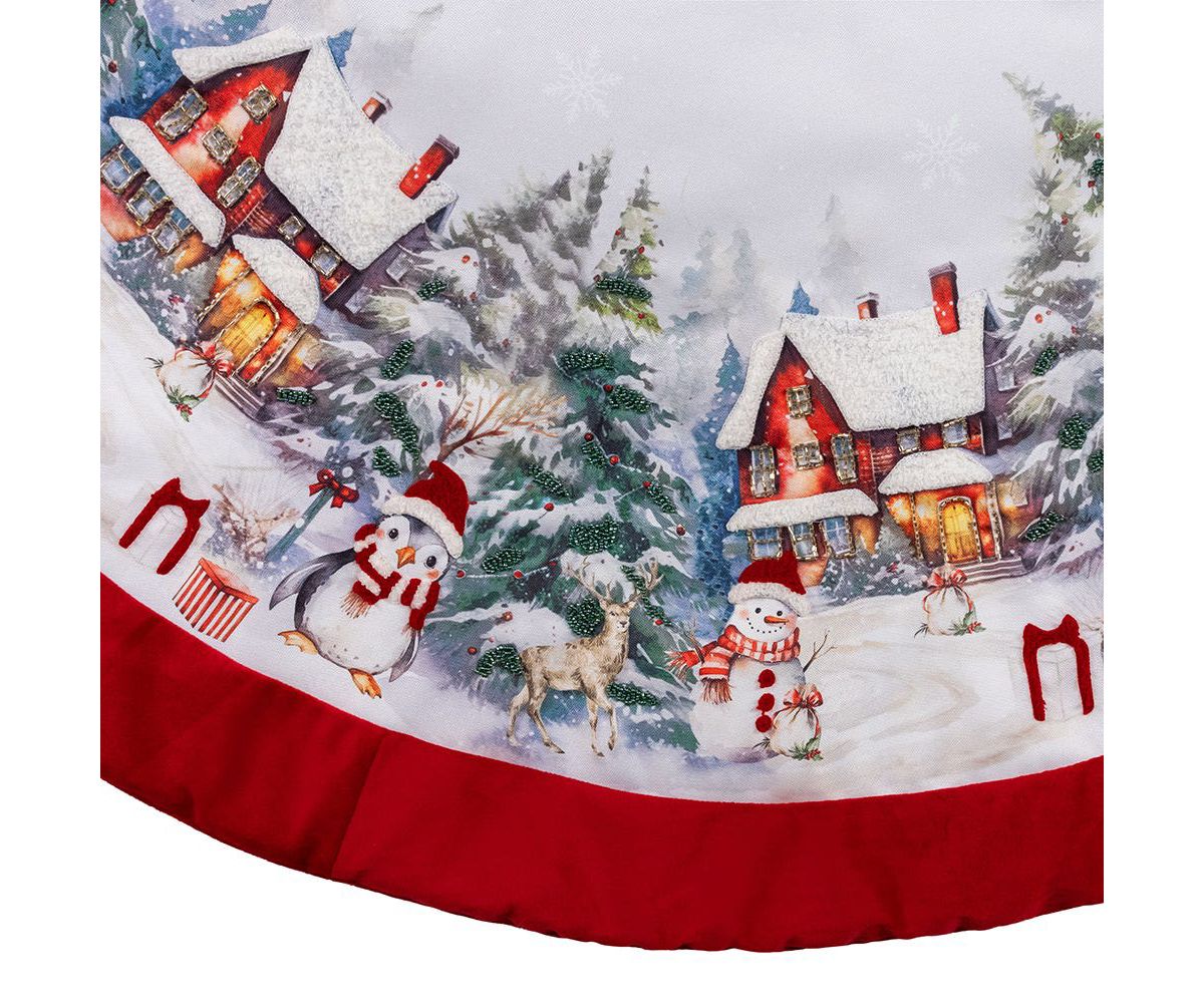 48 Inch Velvet Beaded Tree Skirt