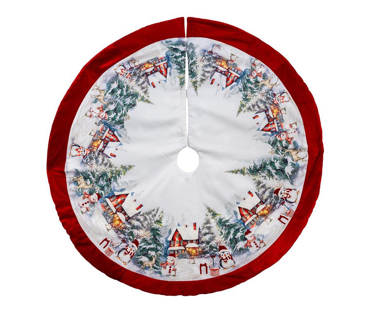 48 Inch Velvet Beaded Tree Skirt