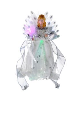 White and Silver LED Fiber Optic Angel