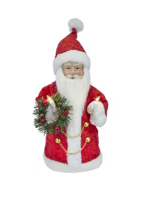 10 Inch UL 10 Light Santa Treetop