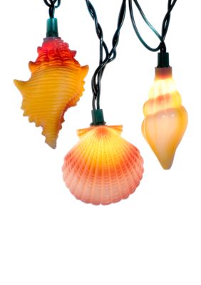 10-Light Conch and Shells Light Set
