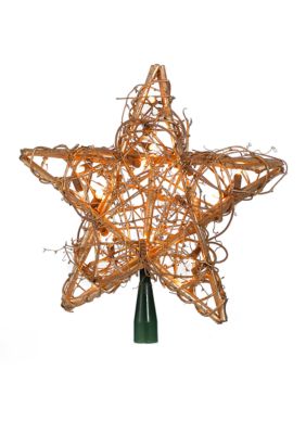 Kurt S. Adler 20-Light Gold Rattan Star