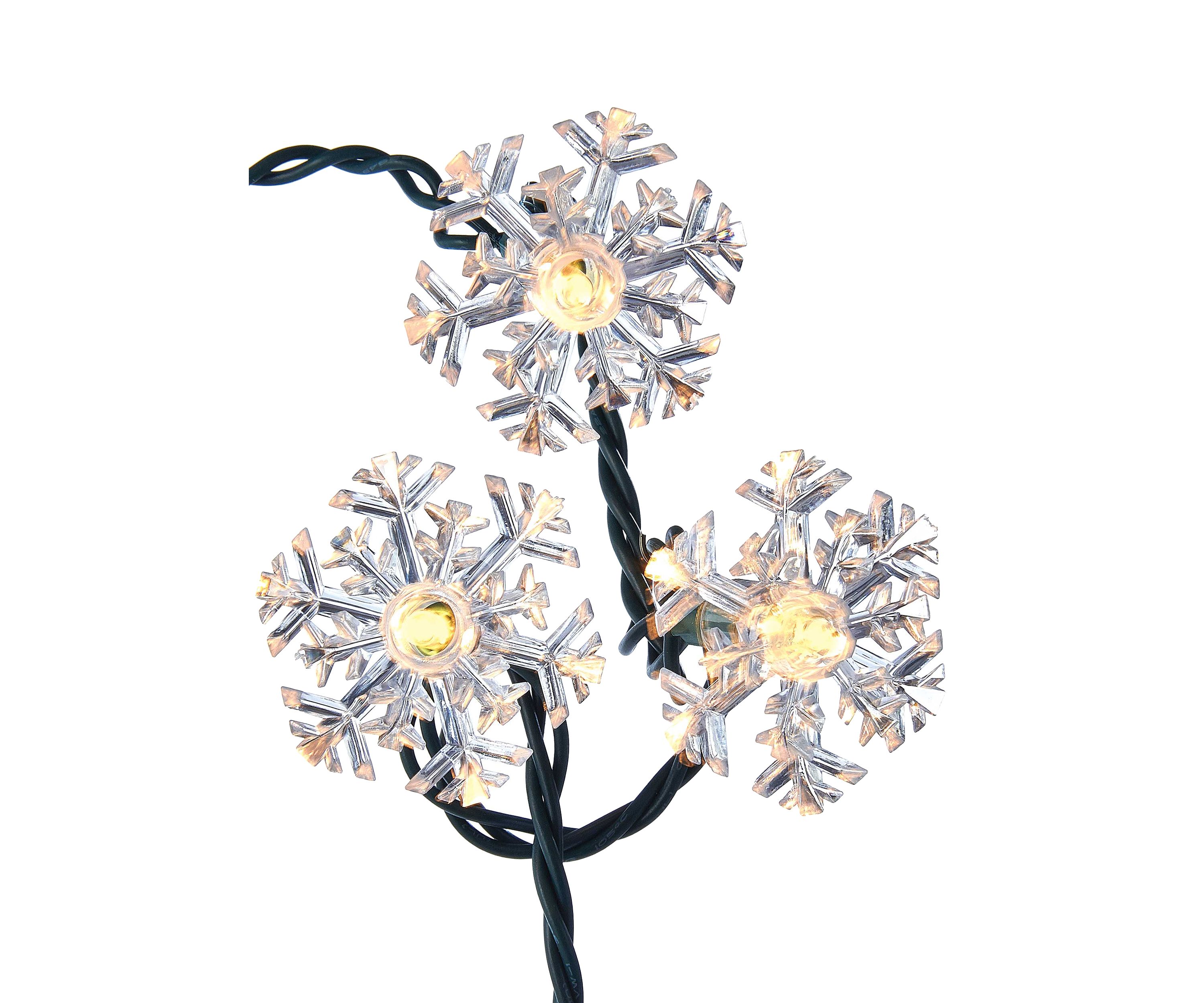 Indoor Outdoor UL 35 Light Double Layer Snowflake Reflector Set