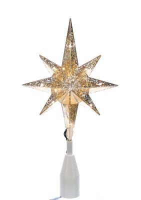 UL 10-Light Gold Bethlehem Star Treetop