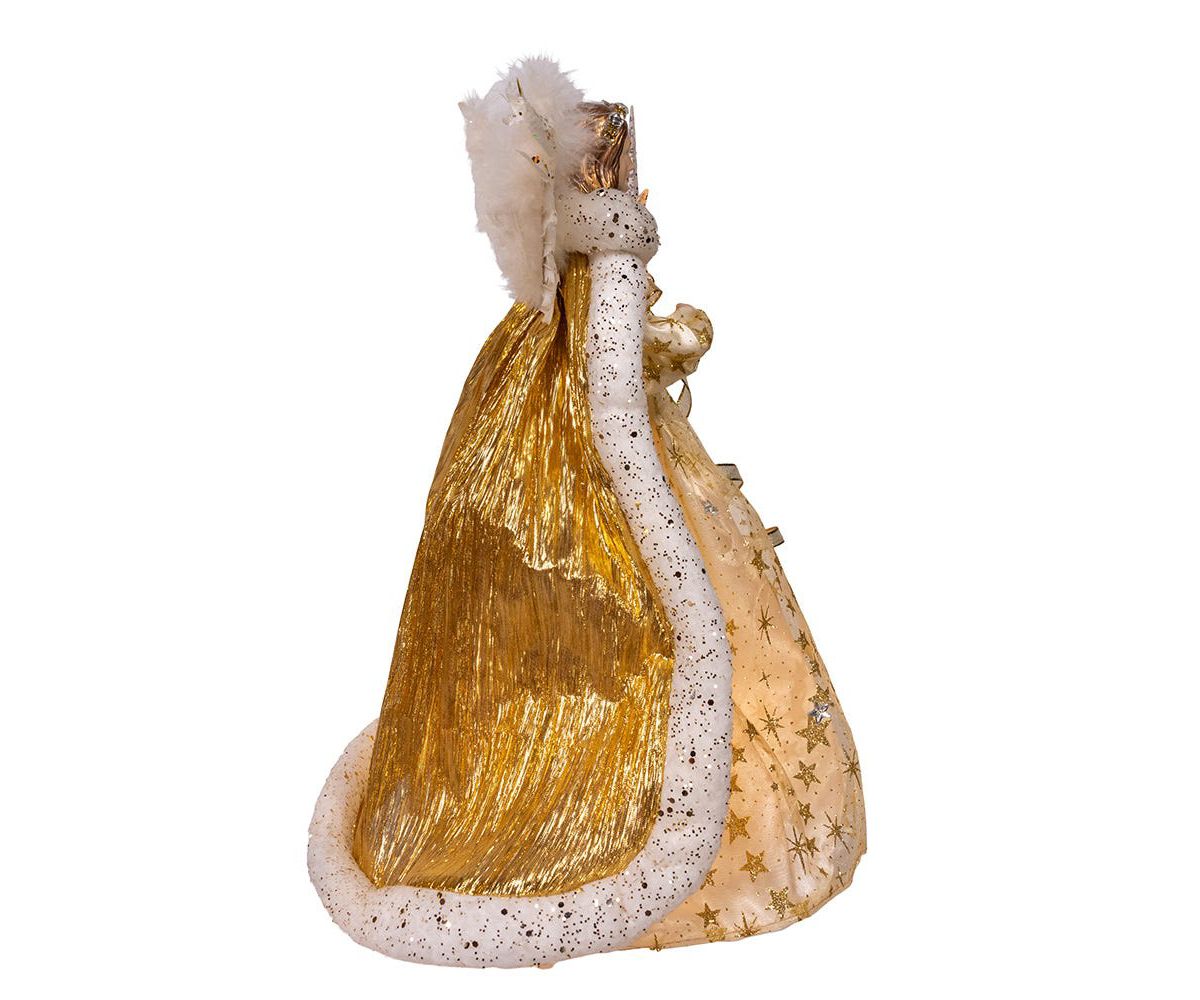 16-Inch UL 10-Light Celestial Angel Tree Topper