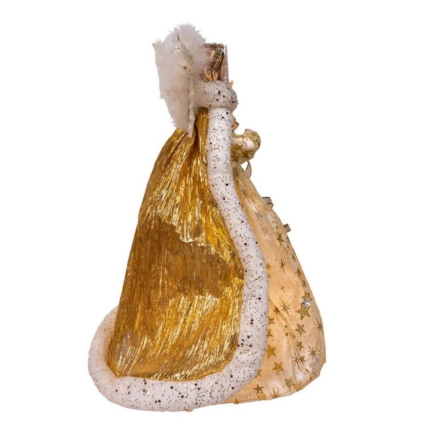 16-Inch UL 10-Light Celestial Angel Tree Topper