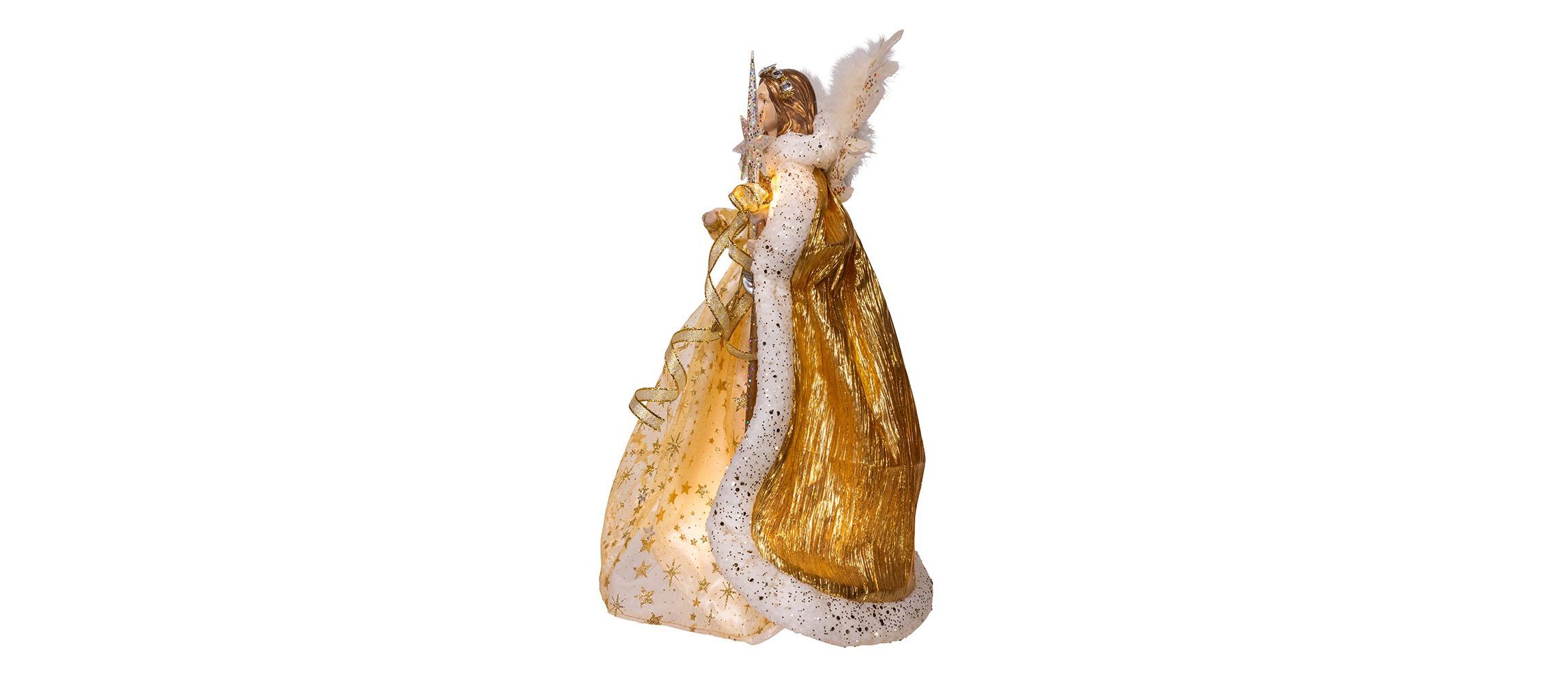 16-Inch UL 10-Light Celestial Angel Tree Topper