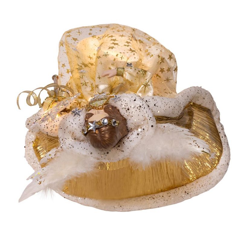 16-Inch UL 10-Light Celestial Angel Tree Topper