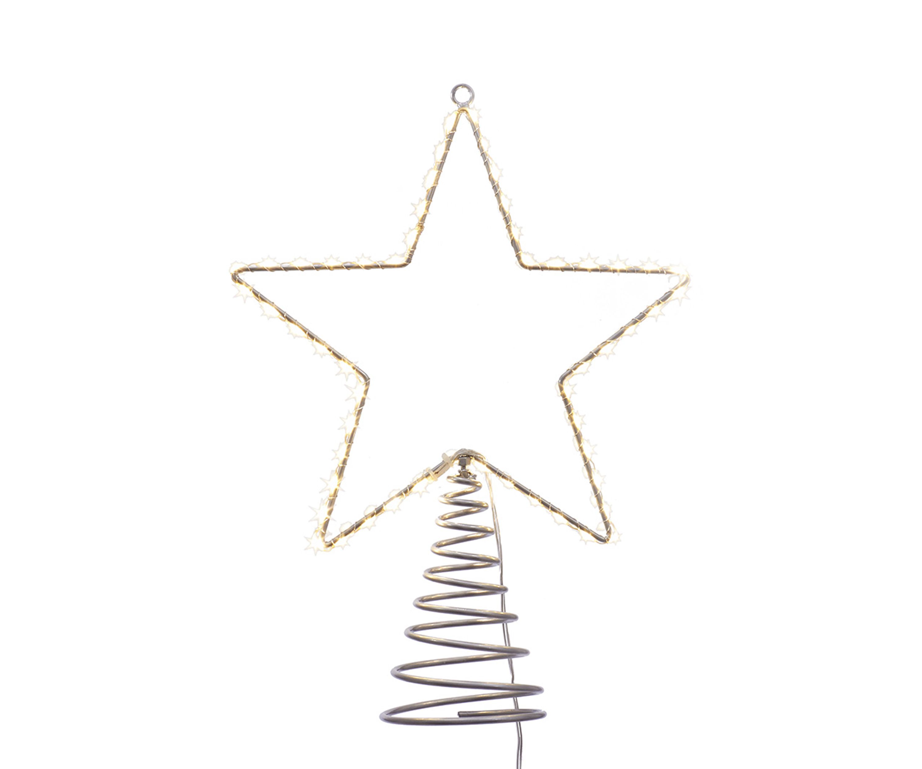 17.5 Inch Metal Lighted LED Star Treetop 