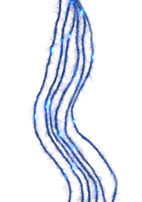 Kurt S. Adler 120-Light Teal Fuzzy Multi Strand LED Set