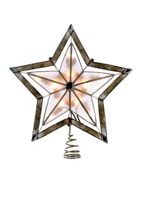 5-Point Large Star with Smoke Capiz Treetop