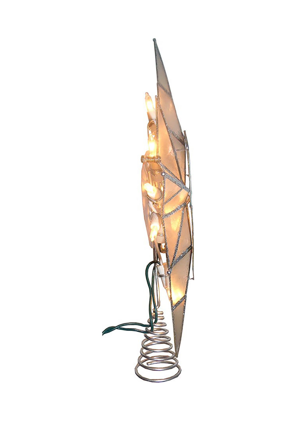  10-Light Capiz Bethlehem Star with Seahorse Treetop 