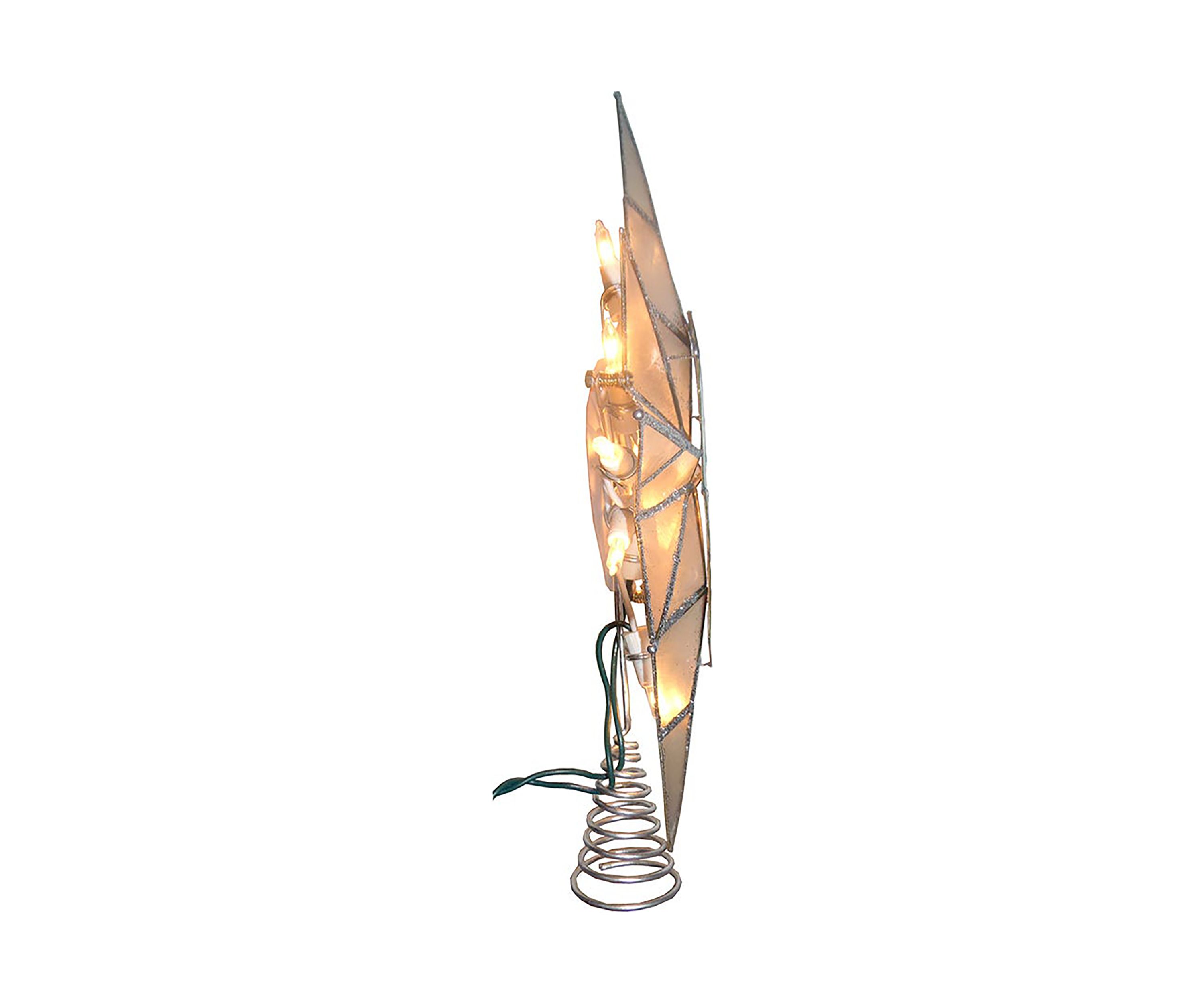  10-Light Capiz Bethlehem Star with Seahorse Treetop 