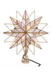 9.65-Inch UL 10-Light 8-Point Capiz Star Lighted Tree Topper