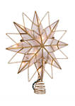 9.65-Inch UL 10-Light 8-Point Capiz Star Lighted Tree Topper