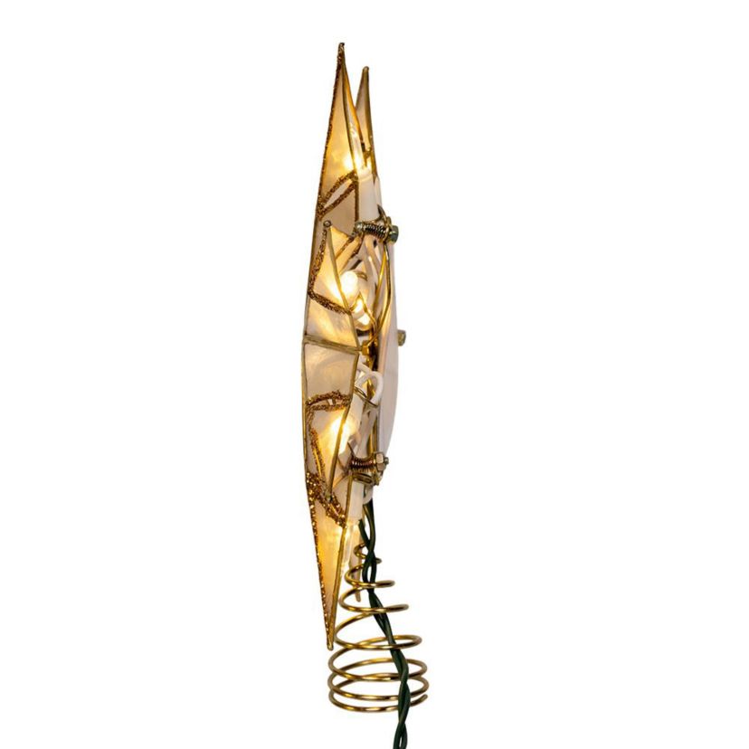 10L 8PT Capiz Clear Star Tree Topper