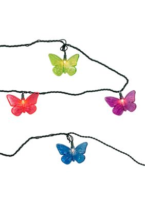 UL 10-Light Multi-Color Butterfly Light Set